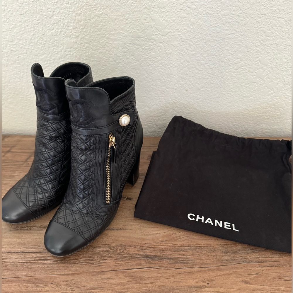 Quilted Chanel Ankle Booties